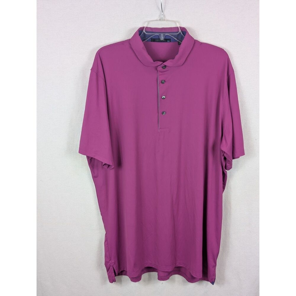 Greyson Performance Golf Polo Shirt Purple Men's Size 2XL/XXL